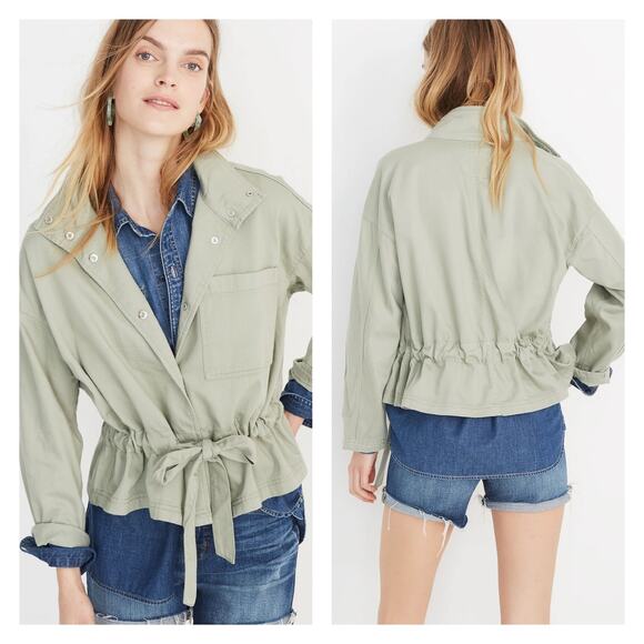 Madewell Southlake Military Jacket S Green - Picture 1 of 8